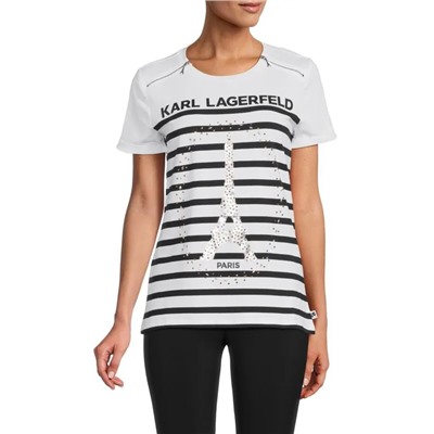 KARL LAGERFELD PARIS Striped Tee