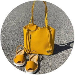 AB.Zapatos · 3202 OCRA+PELLE MOCHILA AMARILLO АКЦИЯ