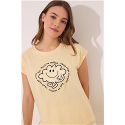 Pijama corto 100% algodón amarillo Mr. Men