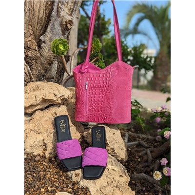 Ab.Zapatos 3420 BENEDETTO+PELLE MOCHILA COCO MAGENTA АКЦИЯ