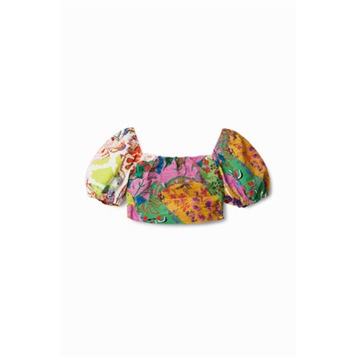 Blusa cropped M. Christian Lacroix