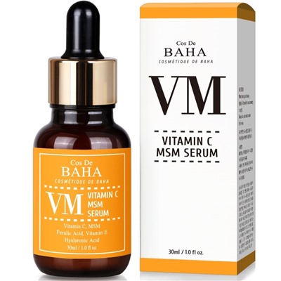 Cos De BAHA Vitamin C MSM Serum (VM) Антивозрастная сыворотка для лица с витамином C и органической серой  30мл