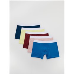 Mehrfarbige Boxershorts, 5er-Pack