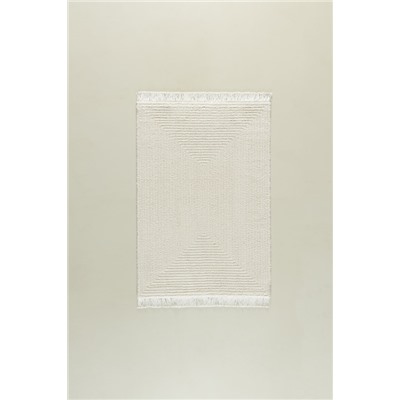 Diane Saçaklı Halı - Krem - 120x170 cm