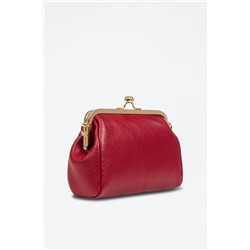 Bandolera de piel Rojo y dorado - Firenze Artegiani