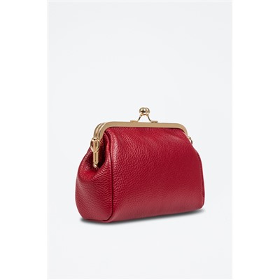 Bandolera de piel Rojo y dorado - Firenze Artegiani
