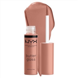 NYX PROFESSIONAL MAKEUP Butter Gloss, Non-Sticky Lip Gloss - Madeleine (Mid-Tone Nude)