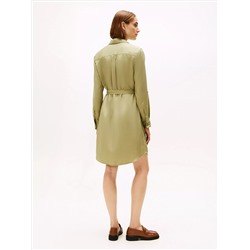 Long-Sleeve Belted Utility Shirtdress