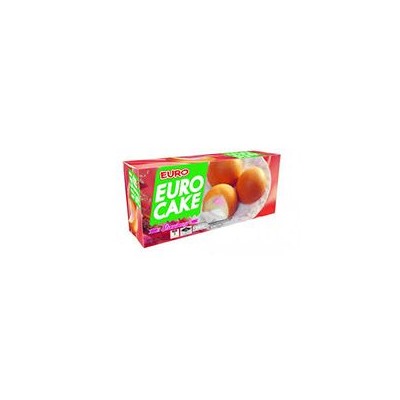 Бисквитные пирожные с клубничным кремом (6 шт) от EURO Brand 144 гр / EURO Brand Puff Cake Strawberry Cream 144 g