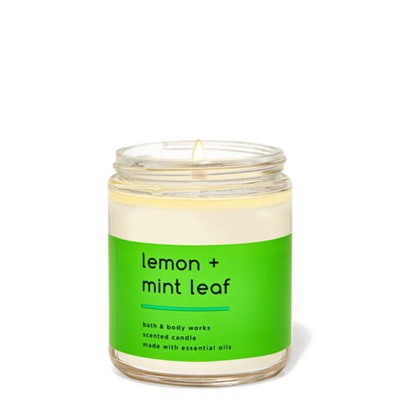 LEMON MINT LEAF Single Wick Candle