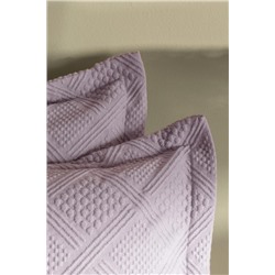 Triangle King Size %100 Pamuk Yatak Örtüsü - Açık Mürdüm