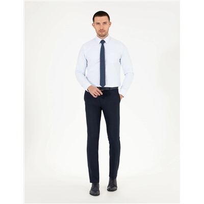 Lacivert Slim Fit Kumaş Pantolon