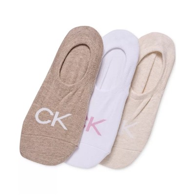 Calvin Klein Women's 3-Pk. Logo Knit Liner Socks