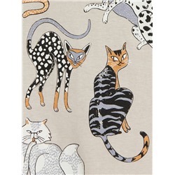 T-Shirt mit Katzenmuster