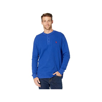 U.S. POLO ASSN. Long Sleeve Solid Thermal Henley
