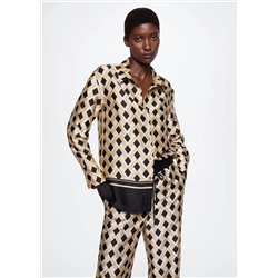 Pantalón fluido estampado -  Mujer | MANGO OUTLET Melilla