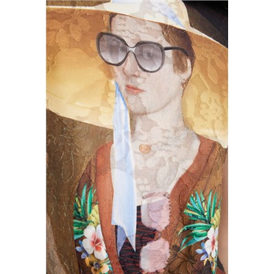 Camiseta retrato obra de arte