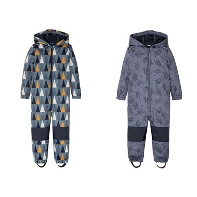 LUPILU® Kleinkinder Matsch- und Buddel Overall Jungen, reflektierende Elemente, mit Kapuze