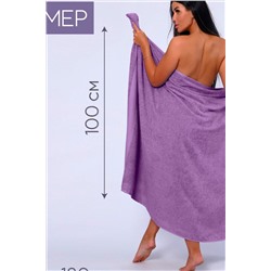 Полотенце банное махровое Софатекс 100х180 для ванны и душа НАТАЛИ #1019142