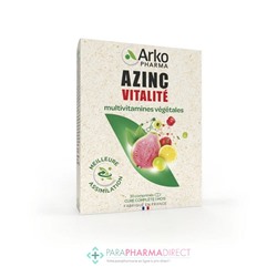 Arkopharma Azinc Vitalité Multivitamines Végétales 30 Comprimés