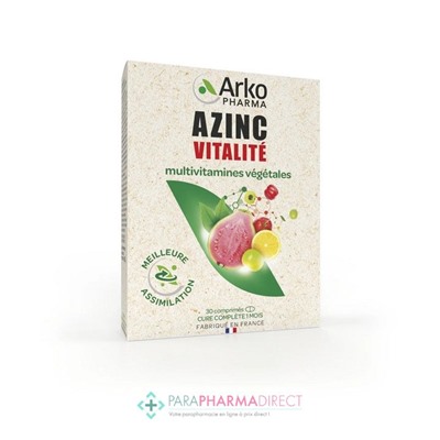 Arkopharma Azinc Vitalité Multivitamines Végétales 30 Comprimés
