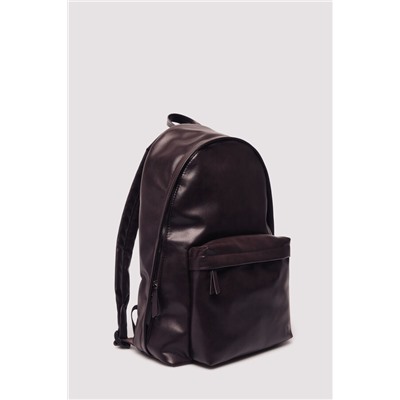 Mochila casual efecto piel marrón