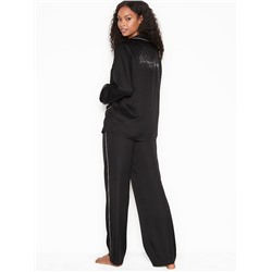 VICTORIA'S SECRET Satin & Rhinestone Button PJ Set