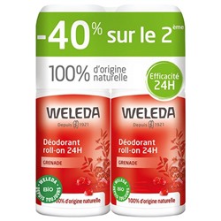 Weleda Roll-on 24H Granatapfel Deodorant Packung 2 x 50 ml