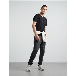 V-neck T-shirt, Men, Black