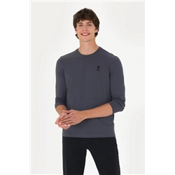 Erkek Antrasit Basic Sweatshirt