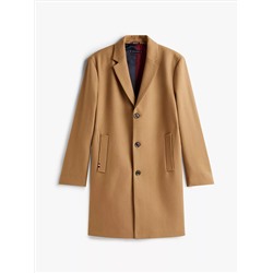 Wool-Blend Casual Coat