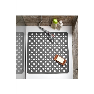 isgstore Kare Bubble Bath Math Banyo & Duş Kaydırmazı Antrasit Renk 2 Adet KRANT2