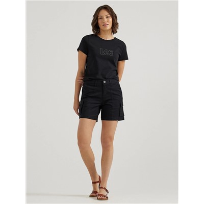 Ultra Lux Comfort Flex-To-Go Relaxed Cargo Short:Black:8:M