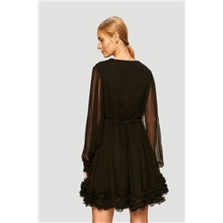 Vestido evasé Negro
