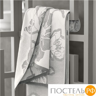 Togas АННАМИ серый с бел К-т полотенец 50х100/70х140, 100% хлопок, 550 г/м2