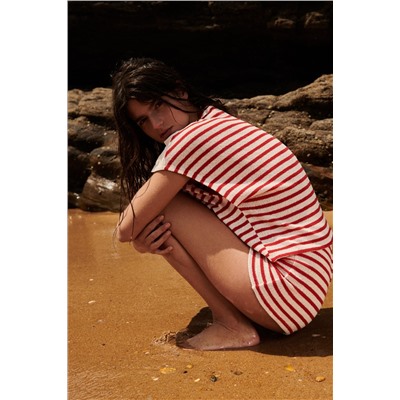 STRIPED RUSTIC SHORTS