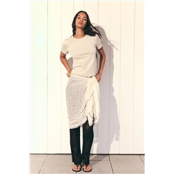 SLUB KNIT COTTON T-SHIRT