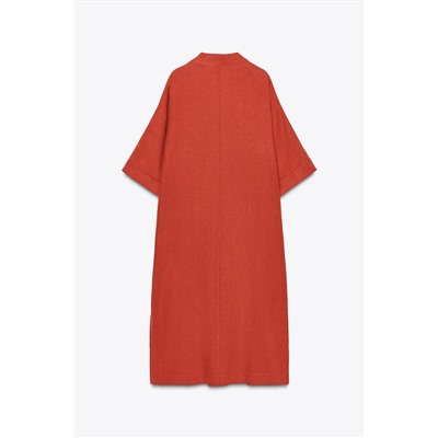 ZW COLLECTION 100% LINEN TUNIC DRESS