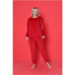 AHENGİM Woman Genç Pijama Takımı Fransız Kadife Amore Baskılı Maça Manşet Mevsimlik W20432250 1-2-10001191