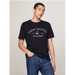 Embroidered Tommy Arch Logo T-Shirt