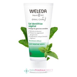 Weleda Gel Dentifrice Végétal - Protège les Gencives Sensibles - Goût Menthe Verte 75ml