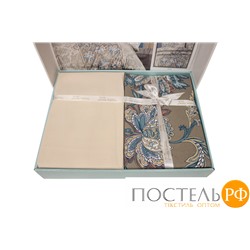 Постельное белье "Карвен" ранфорс 1,5 спальн. Polca Grey