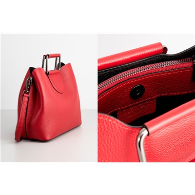 Bolso de piel Dalia Rojo