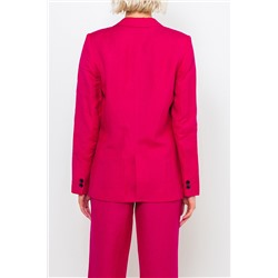 Chaqueta de lino Fucsia