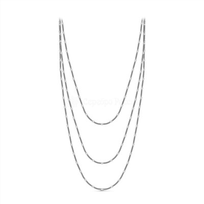 Цепь из серебра родированная 022382R050L40