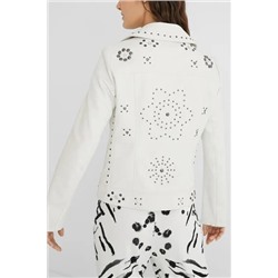 Chaqueta biker slim tachuelas