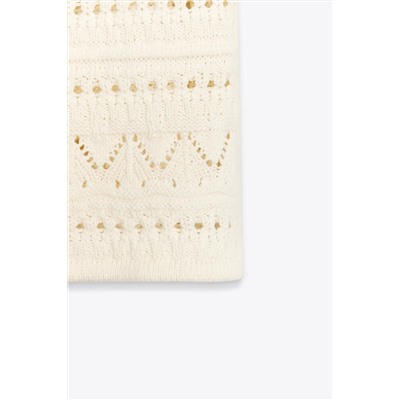 HALTER CROCHET KNIT MINI DRESS