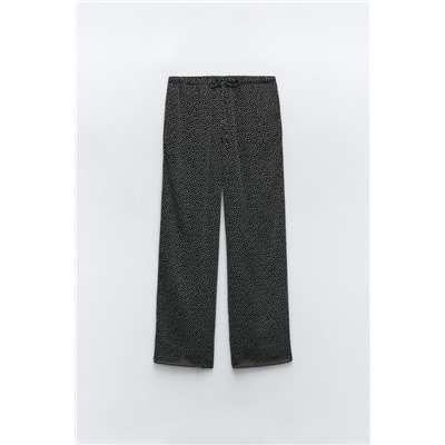 SEMI-SHEER POLKA DOT TROUSERS