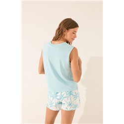 Pijama corto Garfield verde