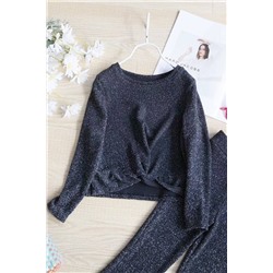 Красивый комплект для девочки кофточка и брючки-клеш, экспорт  Dunne*s Store*s